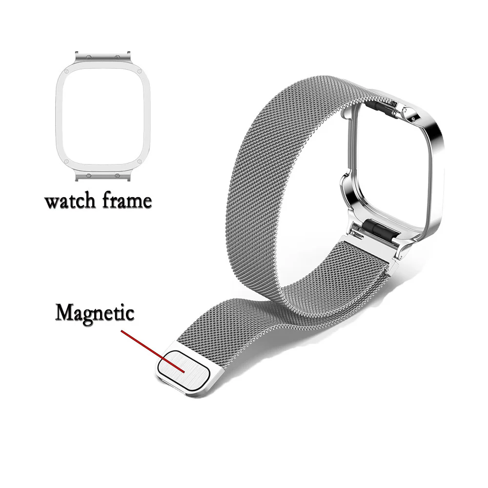 For Redmi Watch 3 Milanese Strap Stainles Steel Magnetic Watchband With Watch Fram Wristband Watch Accessories