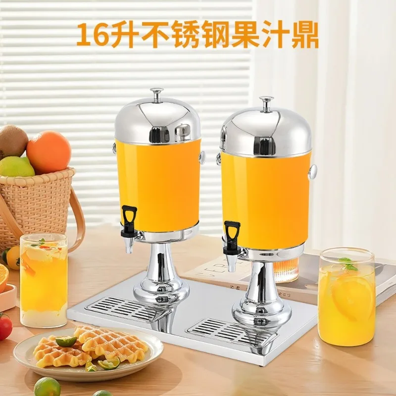 

Stainless steel juice tripod bucket 8 liters 16L24L hot and cold double use self-service cold drinking machine coffee milk