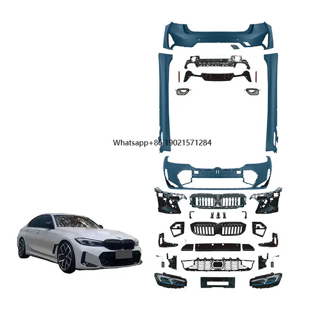 

Factory Body Kit MT Style New Front & Rear Bumper Bodykit Upgrade Clips Car Parts Accessories for 3 Series G20 19-22 2023