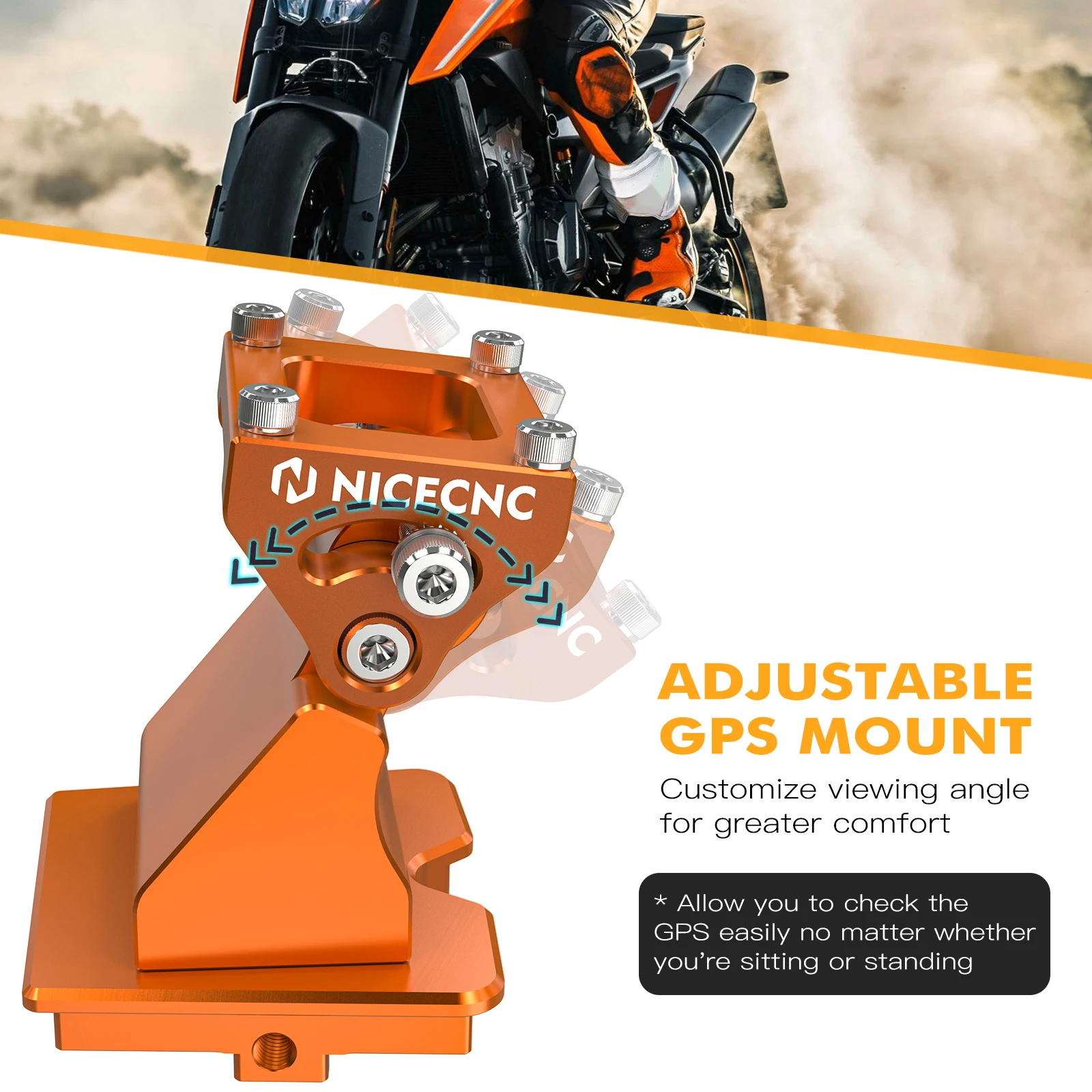 Soporte de navegación ajustable para teléfono, montaje de GPS para KTM 790 Adv 890 Adventure S R Rally 2019-2022 390 Adventure 2019-2023