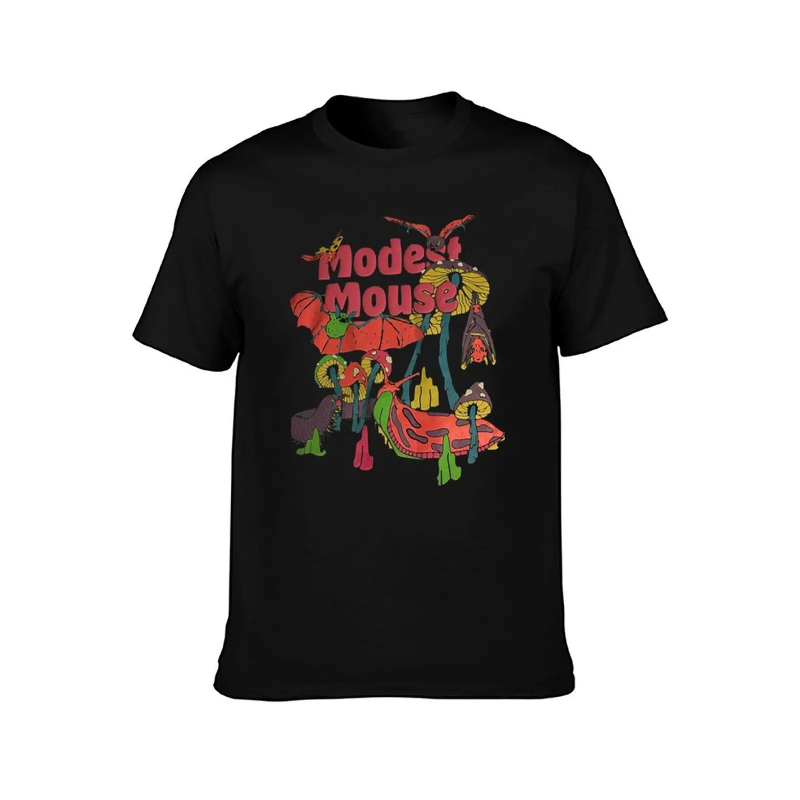 Modest Mouse T-Shirt, Summer Casual Cotton Tee, Oversized Streetwear Tops, Vintage Graphic Print, Loose Fit Short Sleeve