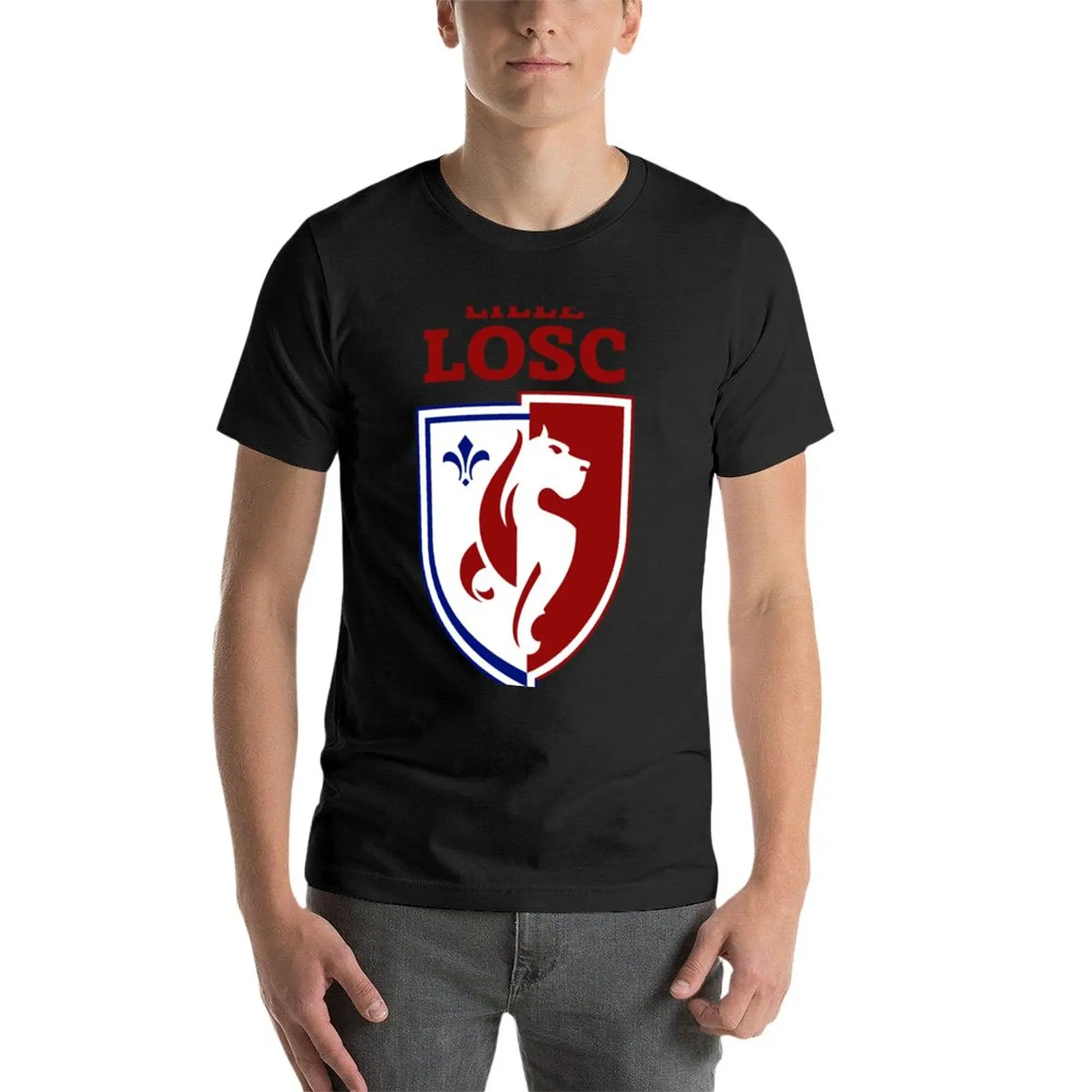 New lille losc 1 T-Shirt plain t-shirt Blouse Short t-shirt mens graphic t-shirts big and tall