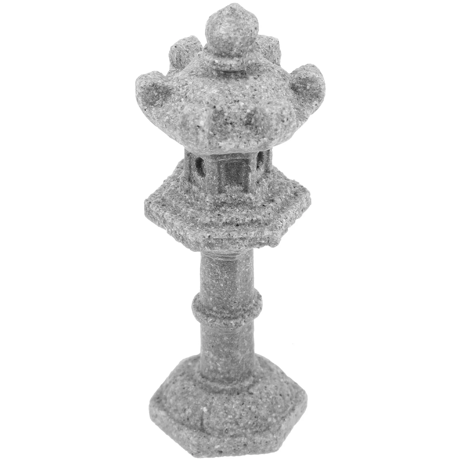 

Mini Pagoda Statue Japanese Style Landscape Decoration Realistic Design for Garden Bonsai Micro Landscape Indoor Outdoor Use