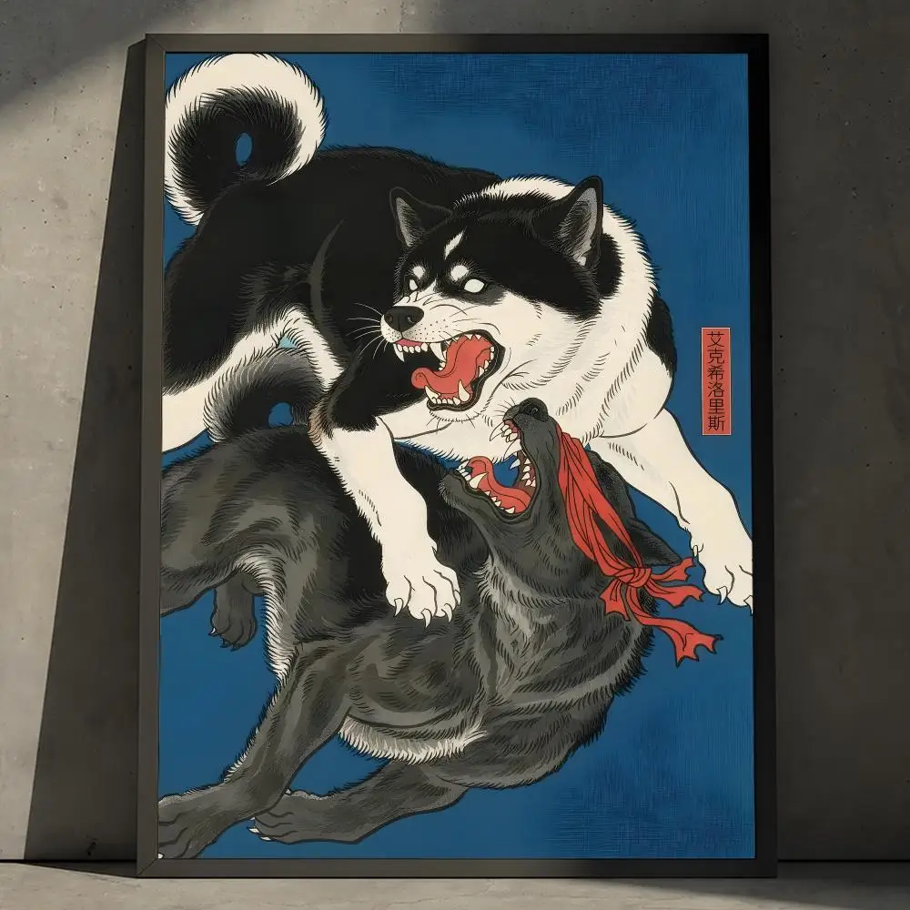Ukiyoe ExSiloris Dark Japanisches Kunstposter, abnehmbares PP-Dekorationsposter, wasserabweisender Druck, für Wohnung, Wohnheim, Büro, Café, Geschenk – Detail 18
