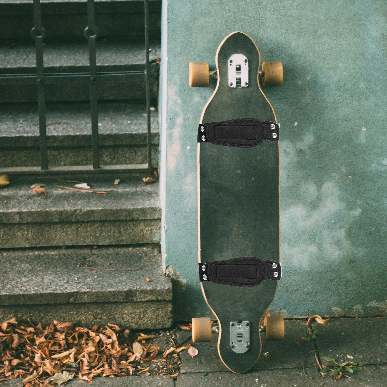 1Pair Skateboard Foot Band Strap Adjustable Heavy Duty Nylon Alloy Foot Fixing Strap for Skateboard Accessories