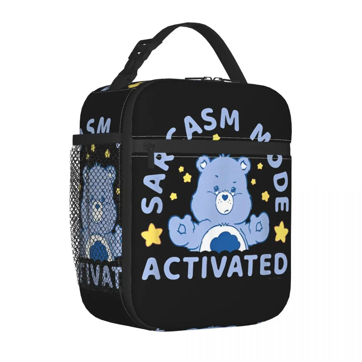 Care Bears Sarcasm Mode Activated Bear Insulated Lunch Bags Cooler Bag Reusable Meal Container High Capacity Lunch Box Tote