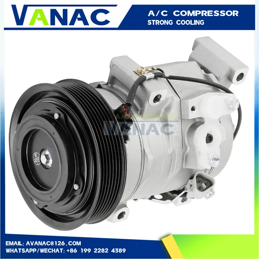 For Toyota Rav4 Ac Compressor Air 2.0L 2.4L 4cyl 2000-2005 10S15C 4710370 4711370 88310-42140 8831042140 8832042080 4472203933