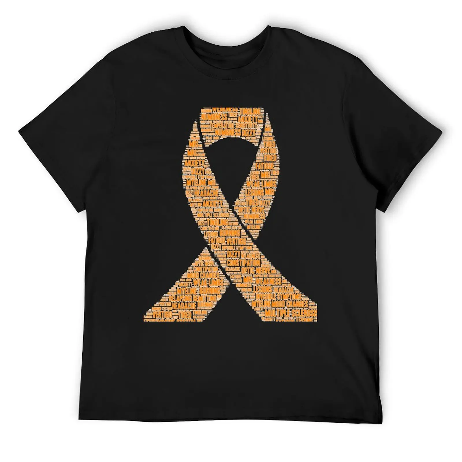 

Mask of Multiple Sclerosis (MS) awareness ribbon - MS is more than a disease. It is a lifestyle T-Shirt quick-drying shirts men