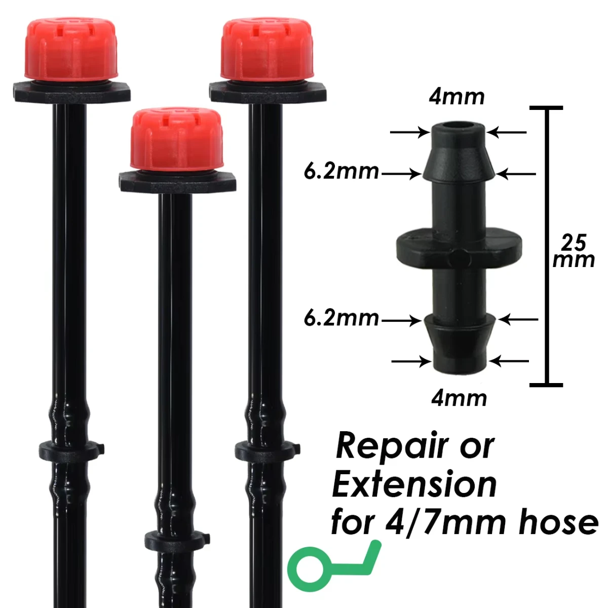 50Pcs Barbed Connec…