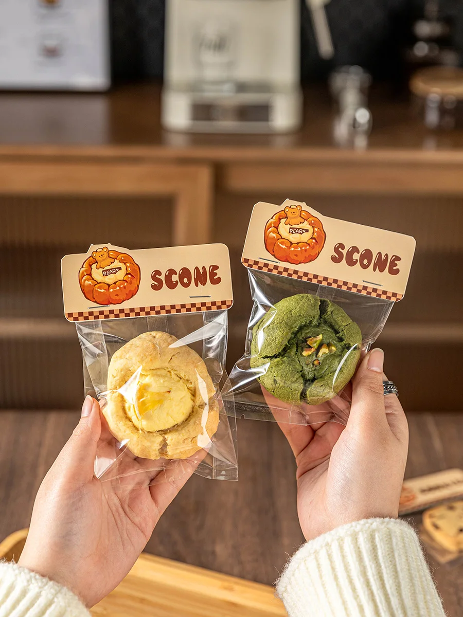 

Baking ade Candy Sweets Paaging Bag Transparent Cookie Biscuit Pastry Candy Carton Head Bag Kitchen Cooking Utensils