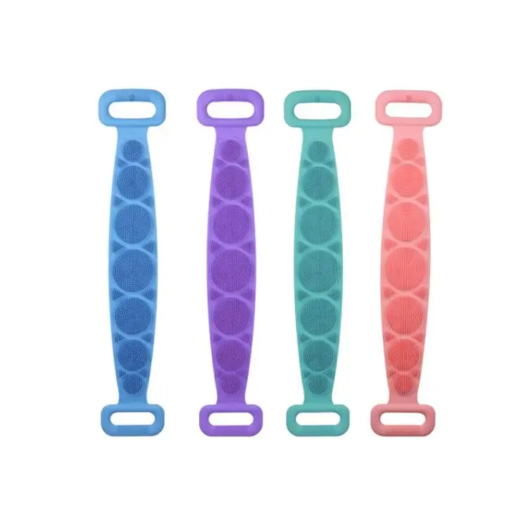 

Home Magic Silicone Bath Brushes Towels Rubbing Back Mud Peeling Body Massage Shower Extended Scrubber Skin Clean SN2268