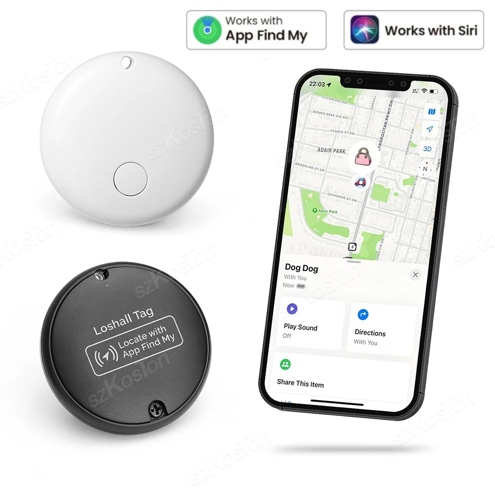 

Smart Tag Bluetooth Mini GPS Tracker Works With Find My App Anti-lost Device for Key Wallet Luggage Pet Finder Only For IOS