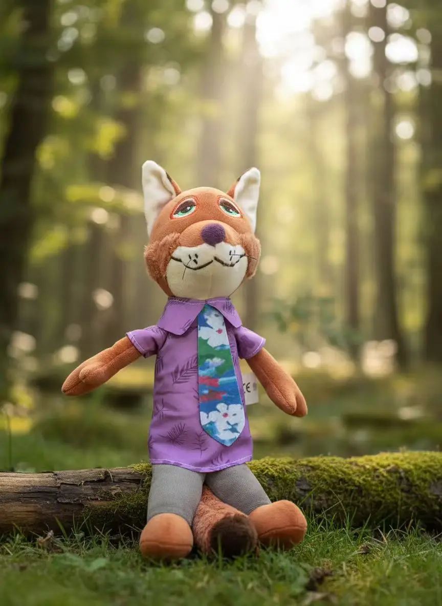 35 cm Disney Zootopia Charakter Nick Wilde Judy Hopps Cartoon süßes Spielzeug Puppe Modell Geburtstag Weihnachtsgeschenk für Kinder Freunde