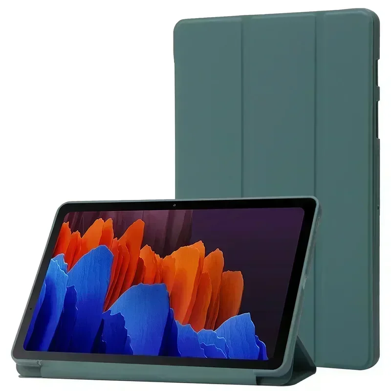 สําหรับ Samsung Tab A9 กรณี 8.7 "Trifold PU หนังนุ่มกลับแท็บเล็ต Coque สําหรับ Galaxy Tab A9 8.7 นิ้ว SM X110 X115 กรณี funda