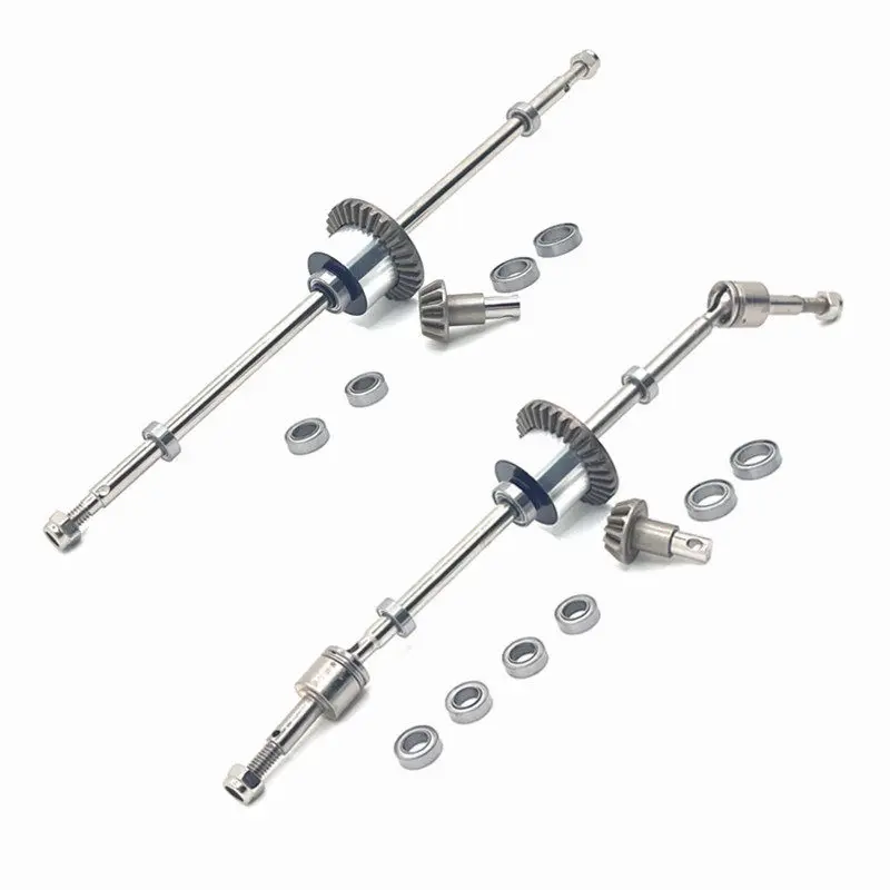 Full Set Bearings Front Rear Axle Shaft OP Upgrade Parts Fit For MN128 MN86 G500 RC Crawler Car Metal Modified Accessories