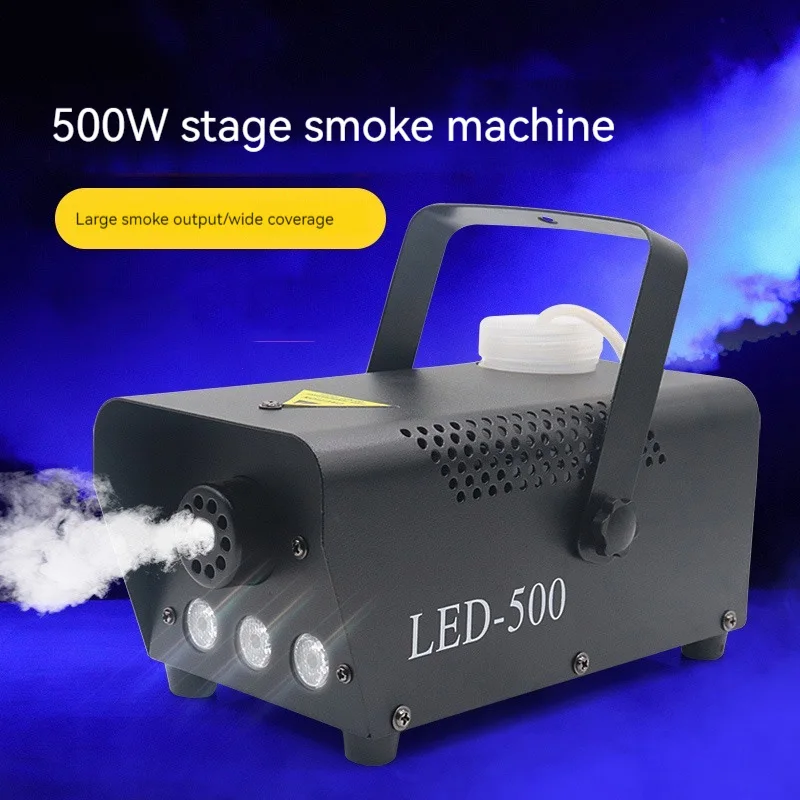 Christmas 500W Fog Smoke Machine With Wireless Remote Control Colourful LED Light For Halloween Wedding Parties KTV DJ Stage