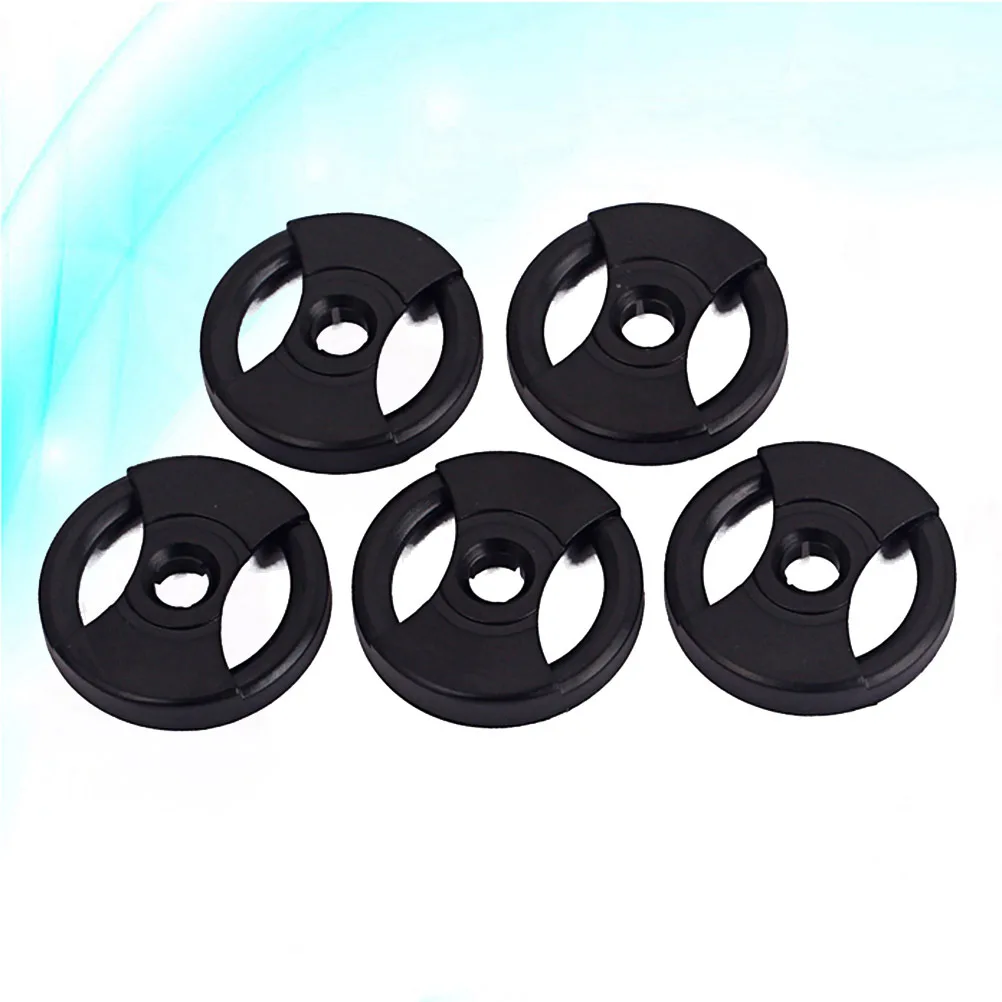 

5Pcs Vinyl Record Adapter High Quality Sturdy Turntable Replacement Parts Compatible with Phonograph Devices Easy to Use Black