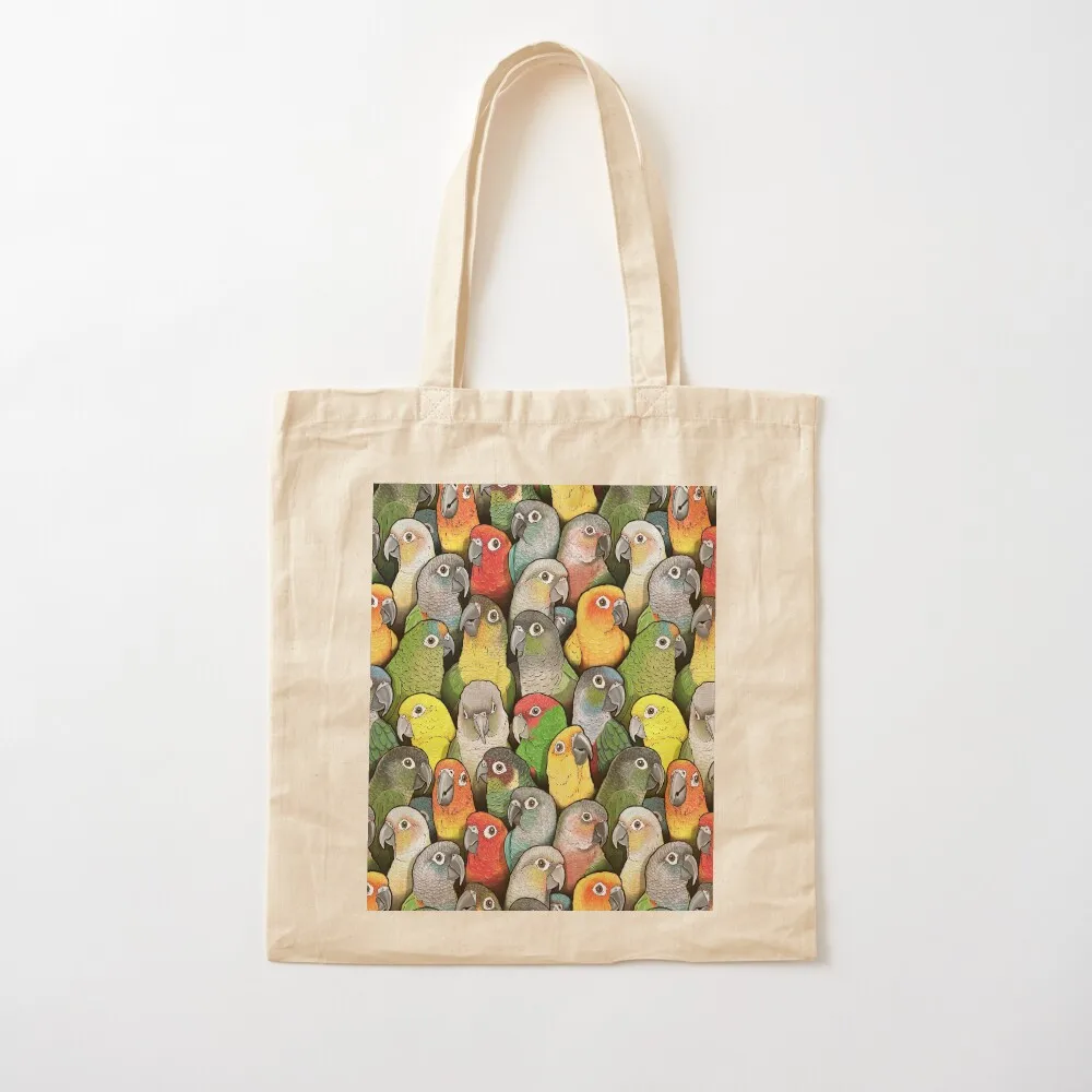 حقيبة يد نسائية من Color of Conures Tote Bag وحقائب هدايا وحقيبة تسوق وحقيبة قماش