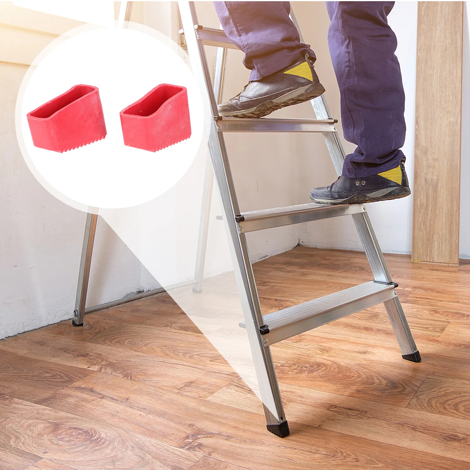 Step Extension Ladder Feet Covers Spacers Covers Rubber Pads Black Step Extension Ladder Feet Covers Covers Non Step Extension