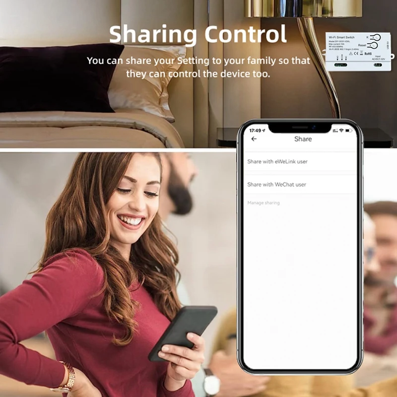Умный Wi-Fi-выключатель Ewelink с таймером и пультом ДУ RF433, 1 канал, 7-32 В, 2,4 ГГц, Wi-Fi-модуль домашней автоматизации для Alexa, Google Home, прочный