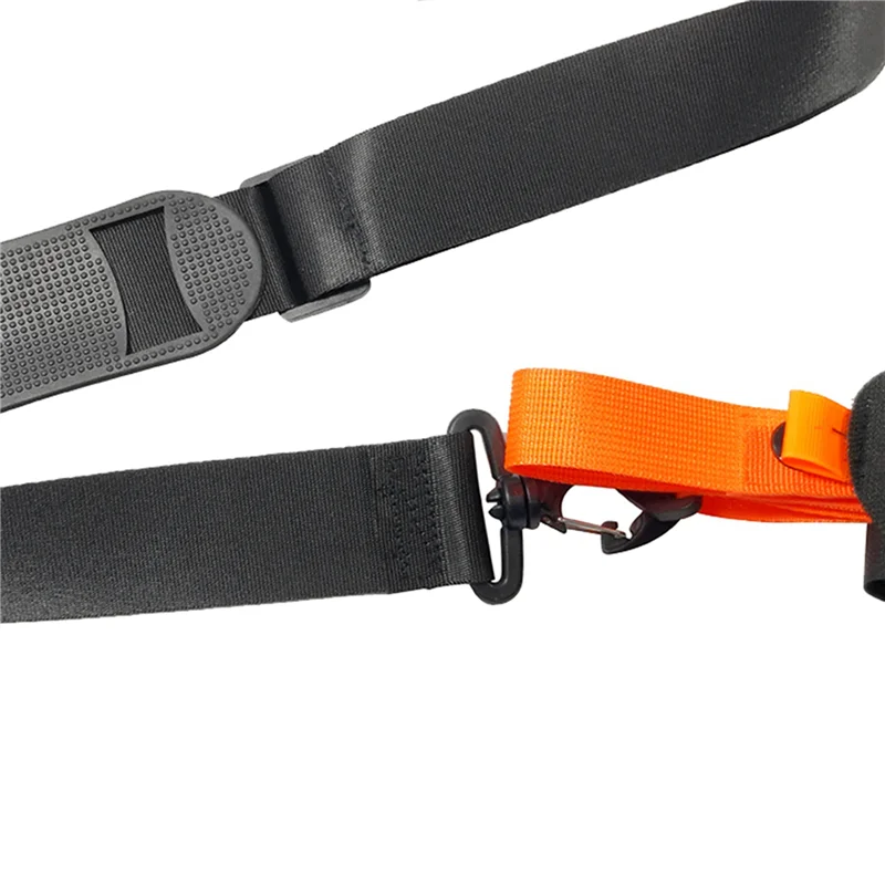 

2X ремень для переноски лыжной палки, регулируемый плечевой ремень для лыжной палки, фиксированный ремень для скейборда с противоскользящей накладкой, оранжевый