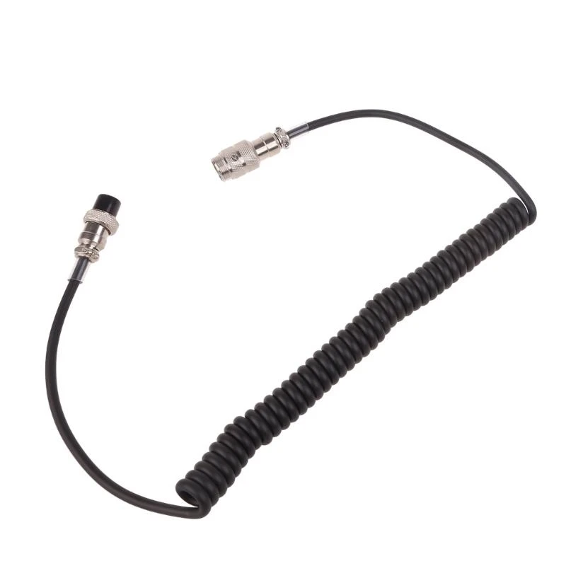 SZSU Durable 5 Pin Microphone Cable Cord for Two Way Radio Communication Transceivers