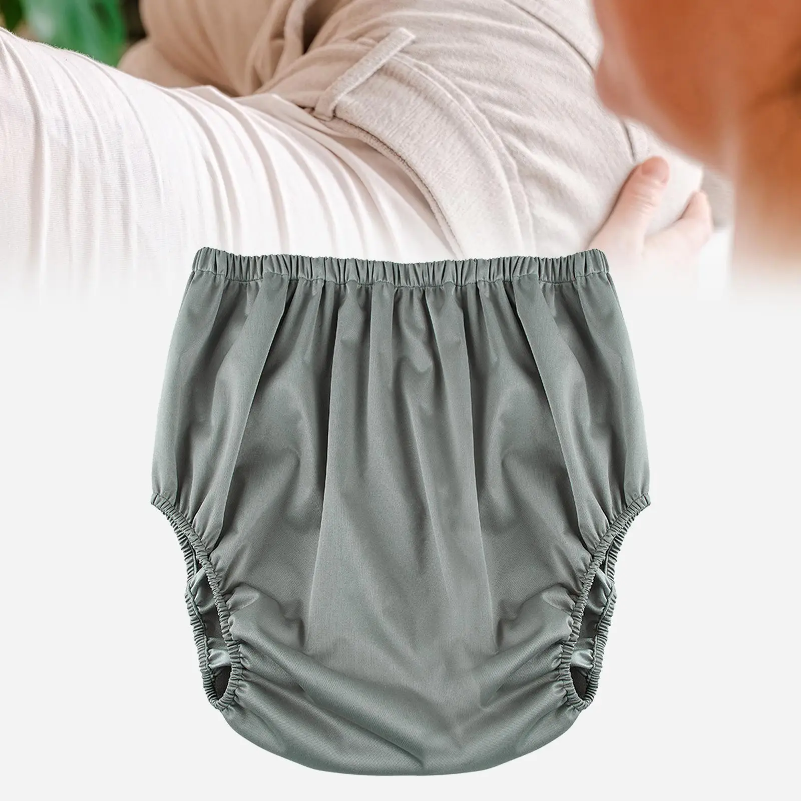 Adult Leakproof Underwear Diaper Cover for Men Women Adults Underwear Waterproof Underpants Silent for Seniors Disabled Elderly