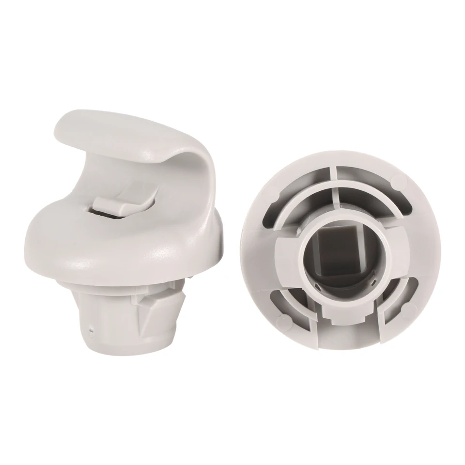 2 Pièces Clip Support Pare-Soleil Compatible Nissan Qashqai J10 / Dualis 2007-2014 - Gris