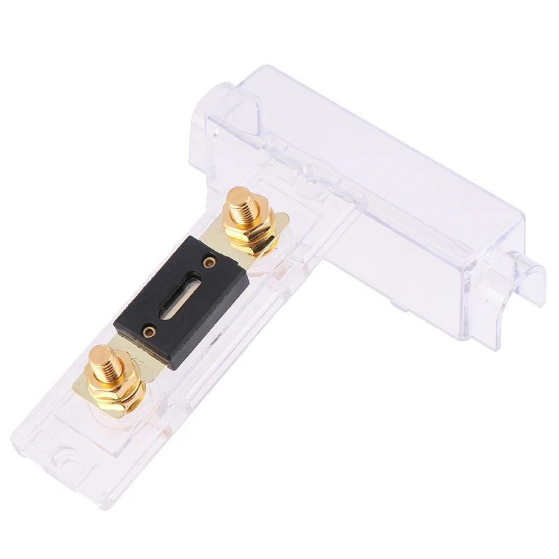 1Pc Transparent Plastic 100/200/300 AMP ANL Fuse Holder Bolt-on Fuse Automotive Fuse Holder non-conductive heat resistant cover