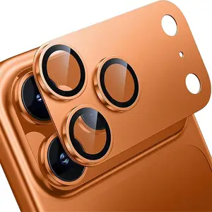 Bilashmart Metal Camera Lens Protector Glass Cover iPhone 17 Pro Max Back Lens Cap iPhone 17 Pro Air Protective Case Accessories