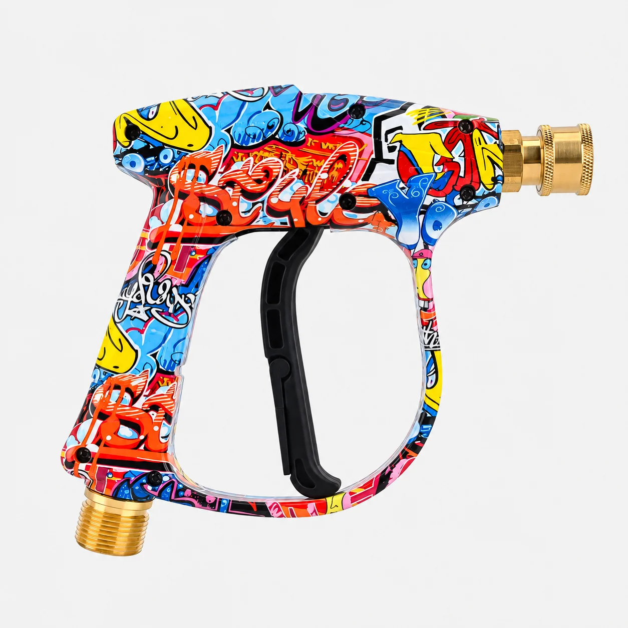 High Pressure Washer Spray Gun 5 Nozzle Tips M22 14mm 1/4 Quick Connect Car Wash Gun Graffiti Style