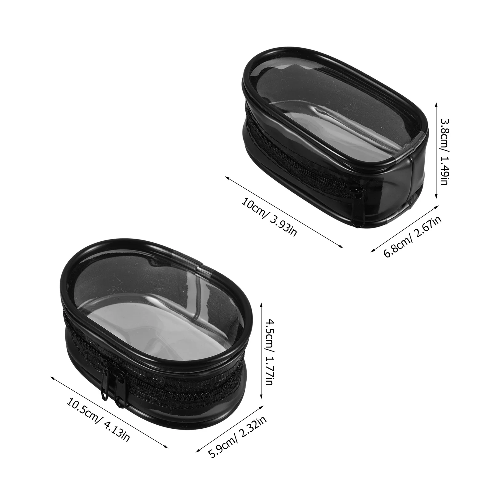 4 قطعة أكياس عرض الشكل الشفاف المحمولة حقيبة حمل صغيرة خفيفة الوزن التخزين المنظم حقيبة استخدام السفر