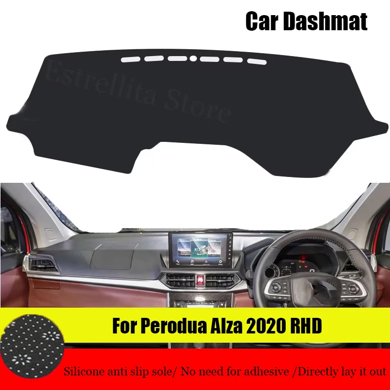 

Estrellita Store Dashboard Cover Dash Mat Dashmat For Perodua Alza 2020 RHD Dash Board Cover Pad Sun Shade