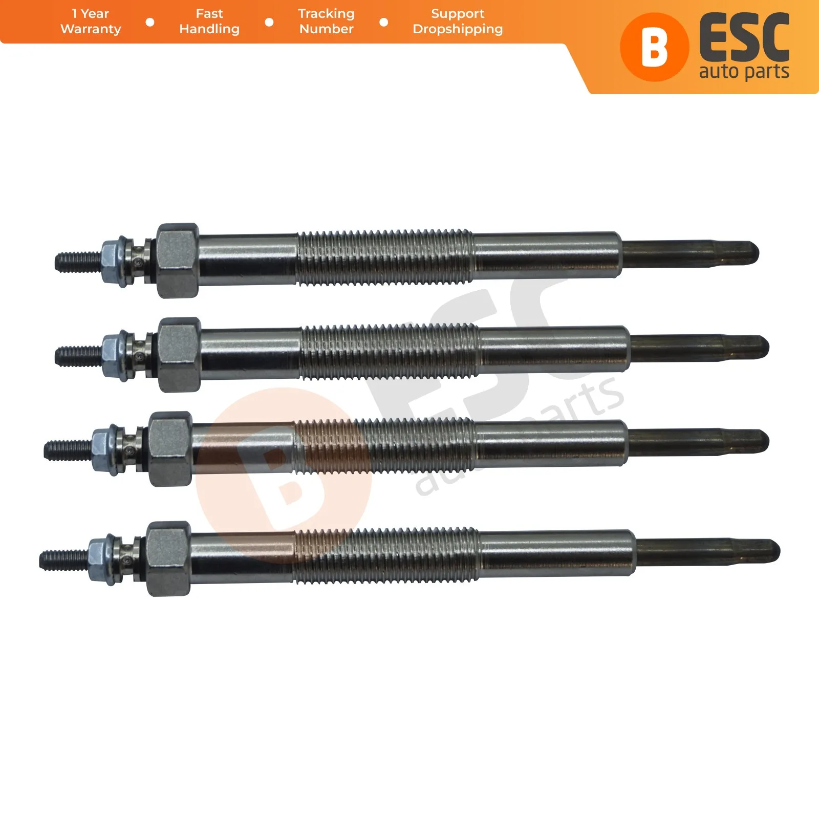 

ESC Auto Parts EGP82-1 4 Pieces Heater Glow Plug 23 Volt ME017009 for Mitsubishi Canter Rosa 4D30 Fast Shipment Ship From Turkey