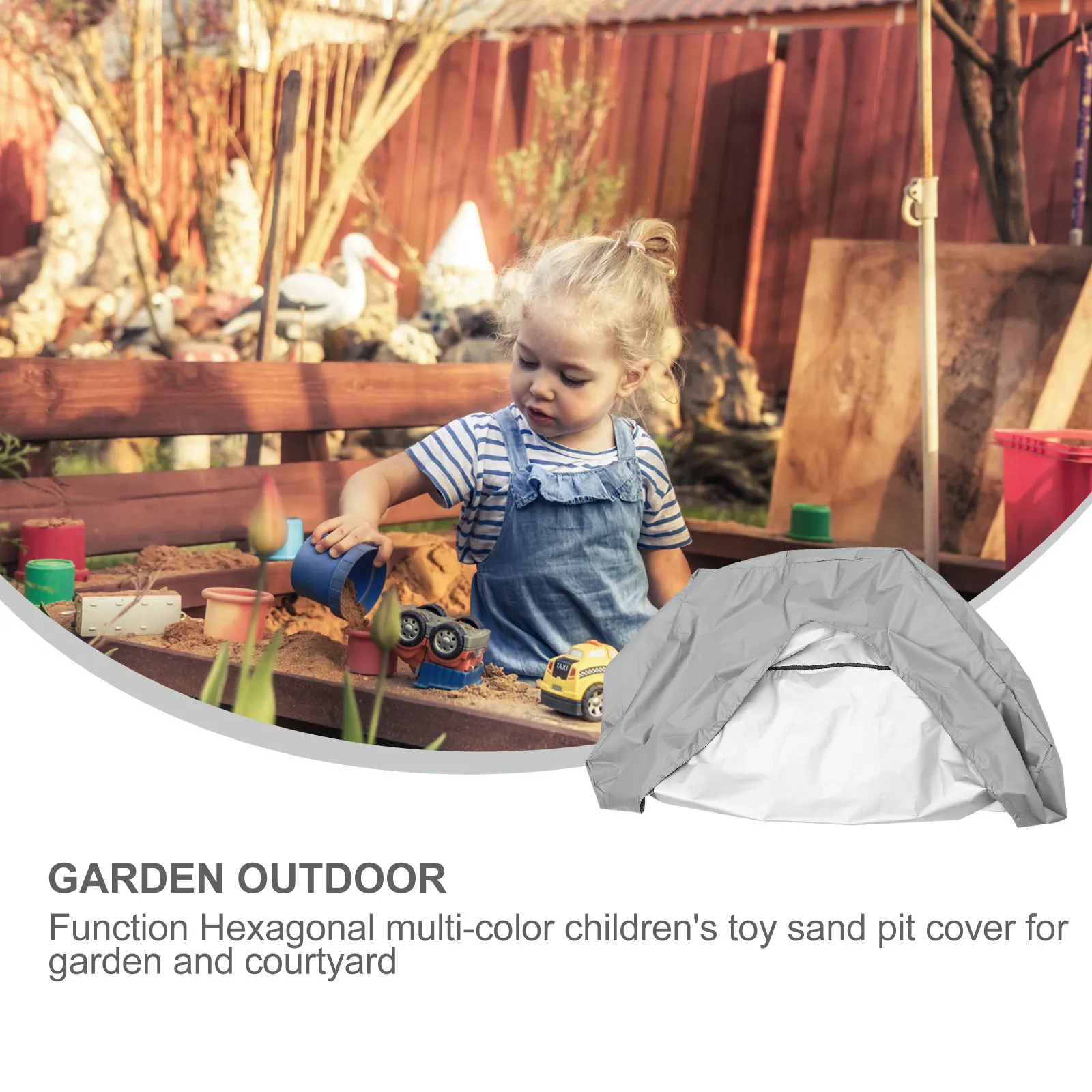 

1Pcs Heavy Duty Oxford Cloth Cover Waterproof Sandbox Protector Dustproof Sand Box Cover for Kids Play Area Garden Use