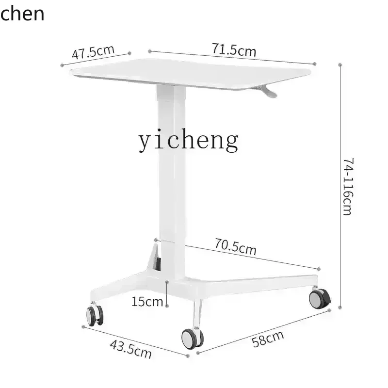 ZMLLecture Table  Lifting Mobile Standing Office Computer Desk Lecture Table Training Conference Lifting Table