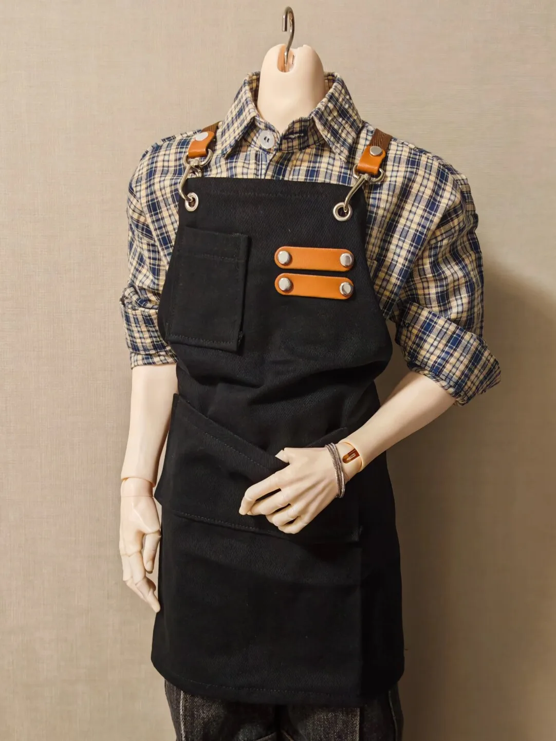 Fashion 1/4 1/3 Doll's Clothes Fit To 45cm, 75cm Bjd Doll Coffee Apron Dress Up Girl Toys Play House Doll Accessories, No Doll