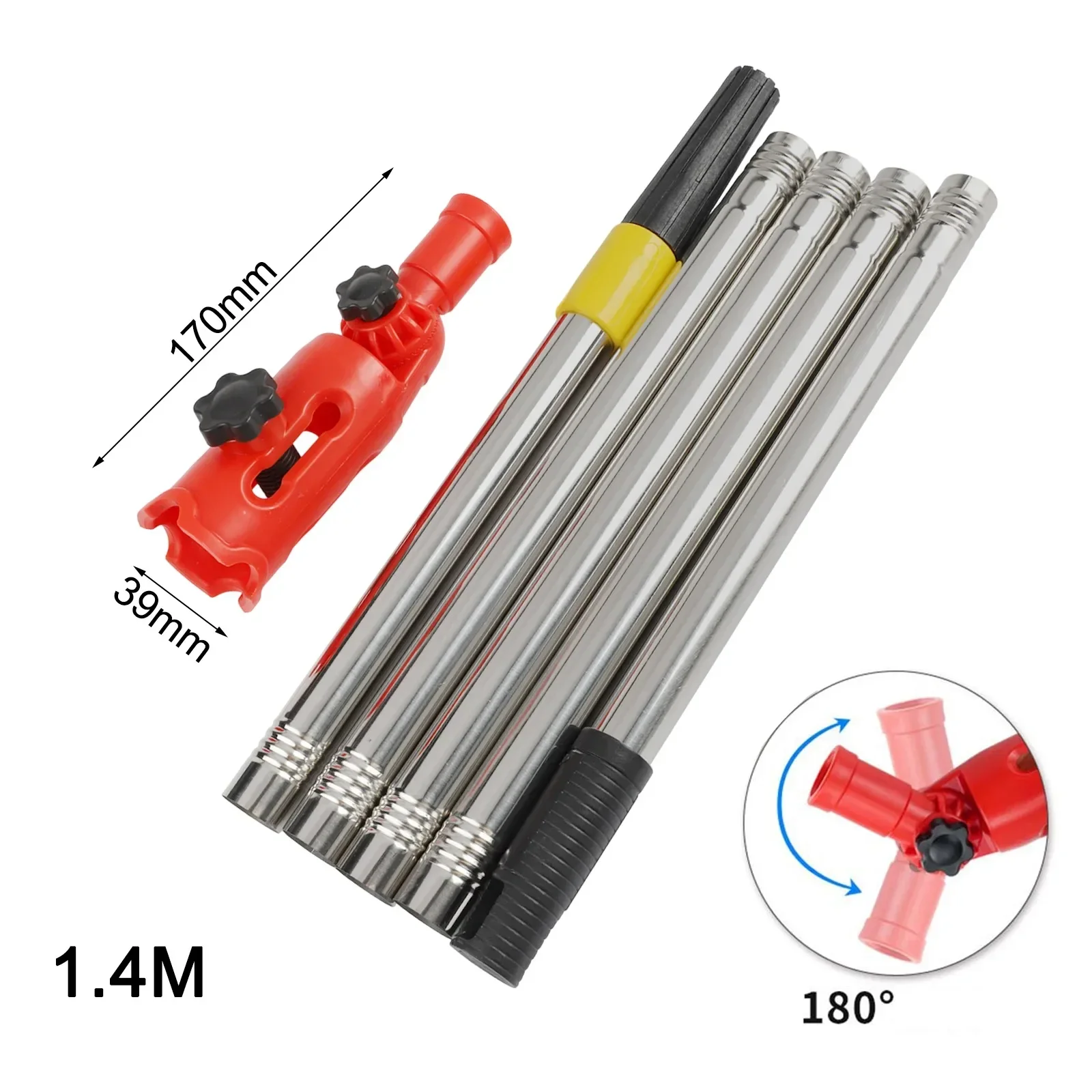 Clamping Tool 1.7m Long Extender Paint Brush Extender Edge Positioning Tool Gutter Painting Tool Multiple Length Options