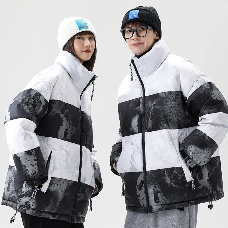 Winter Jackets for Men New Brand Winter Coat Stand Collar Pocket Warm Down Puffy Jackets Bubble Coats Winter Male Jacket Parkas