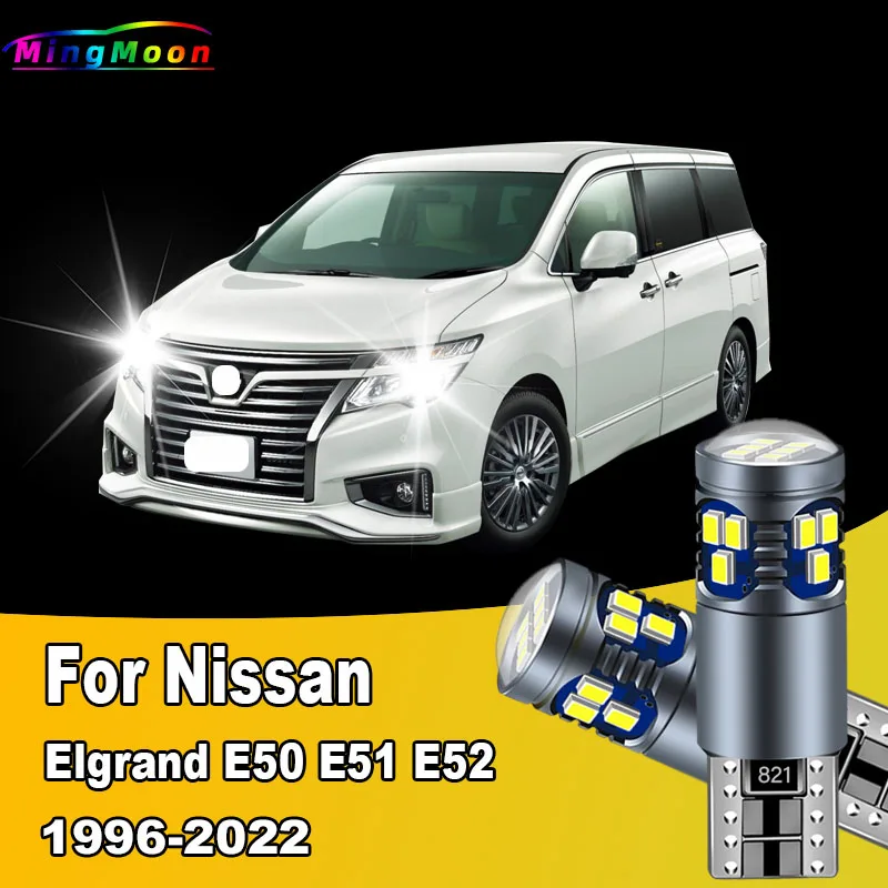 2Pcs T10 LED Bulbs For Nissan Elgrand E50 E51 E52 1996-2015 2016 2017 2018 2019 2020 2021 2022 Car Interior Clearance Lights