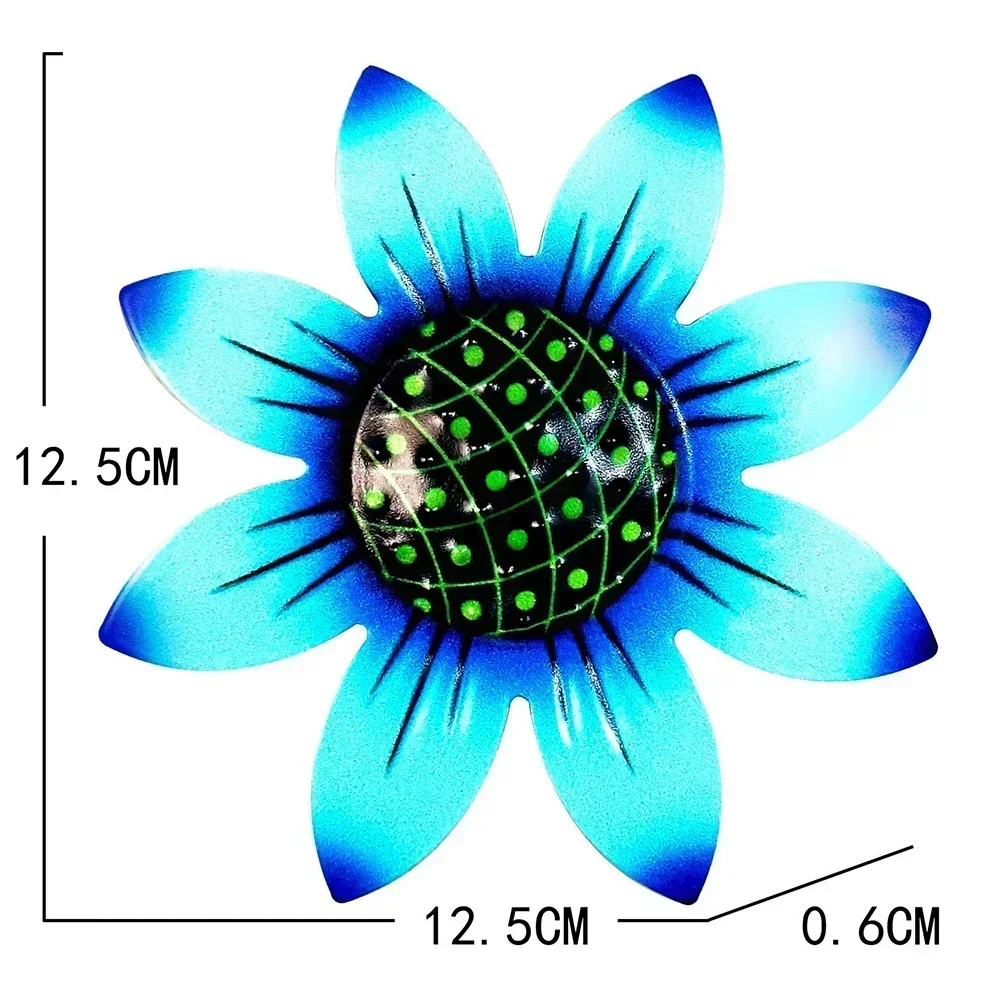 Metalowa dekoracja ścienna z kwiatami Wisząca dekoracja ścienna Ogród domowy Ogród Dekoracja zewnętrzna Ozdoba Metalowe akcesoria kwiatowe
