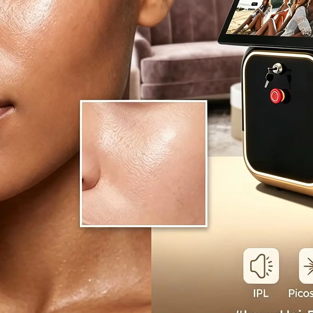 Newest 4 In 1 Diode Laser Pico 808 Carbon Peeling RF Ipl Nd Yag Picosecond Laser Opt Hair Removal Tattoo Removal Machine 5000W