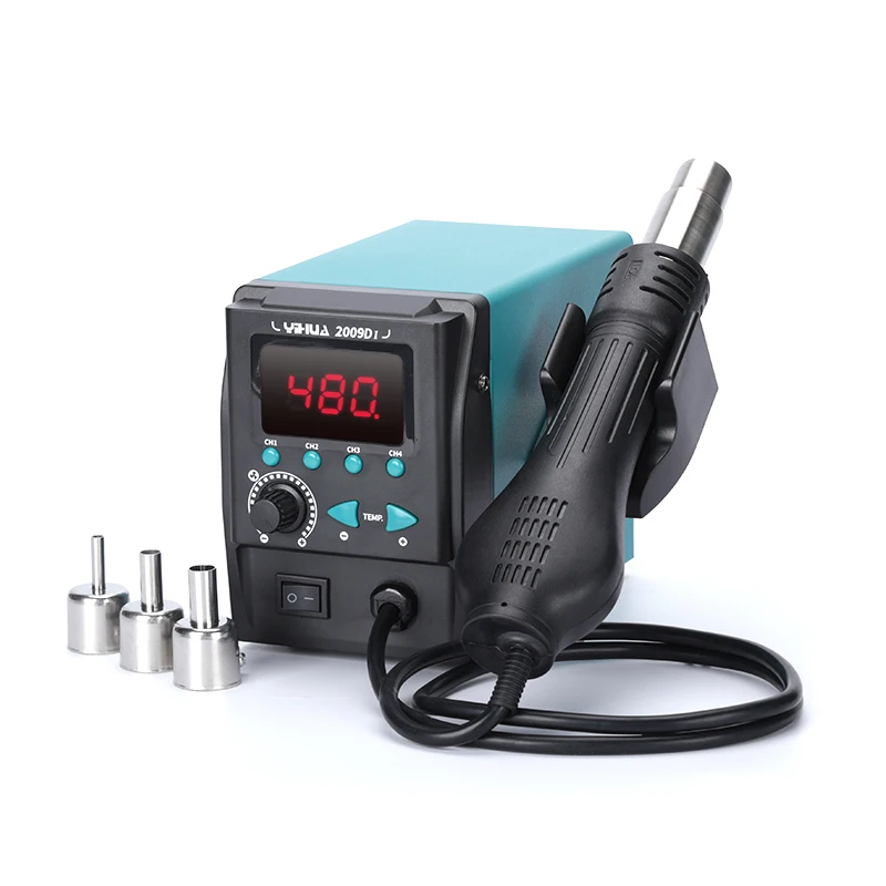 YIHUA 2009D-I محطة إعادة تشغيل الهواء الساخن 4 طرق شاشة ديجيتال محطة إعادة العمل BGA لأداة إصلاح الهاتف رقاقة BGA PCB #1