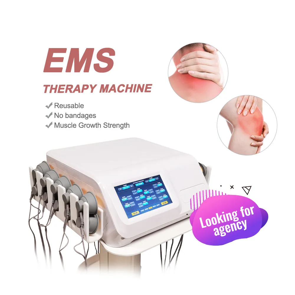 Weight Loss Machine Ems Muscle Stimulator Vacuum Cup Electrostimulation Russian Waves Pain Relief EMS Physiotherapy Device