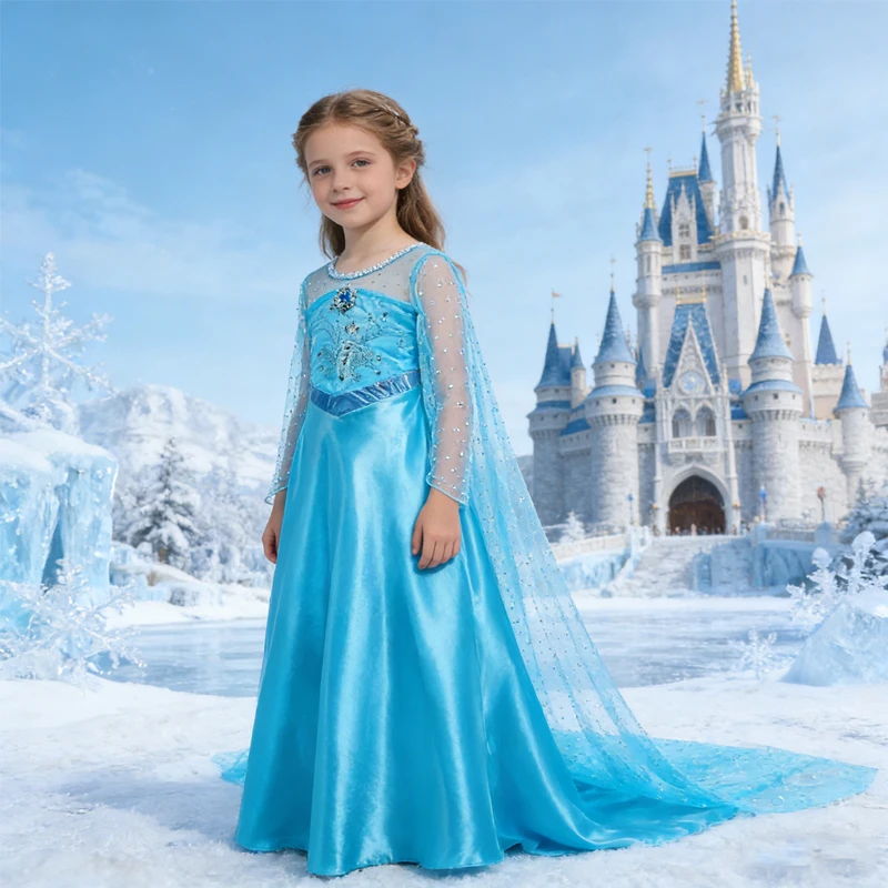 Dress for Girls Birthday Princess Dress for Kids Carnival Easter Party Cosplay Girls Costume Dress Up Gown Children's Day Gift