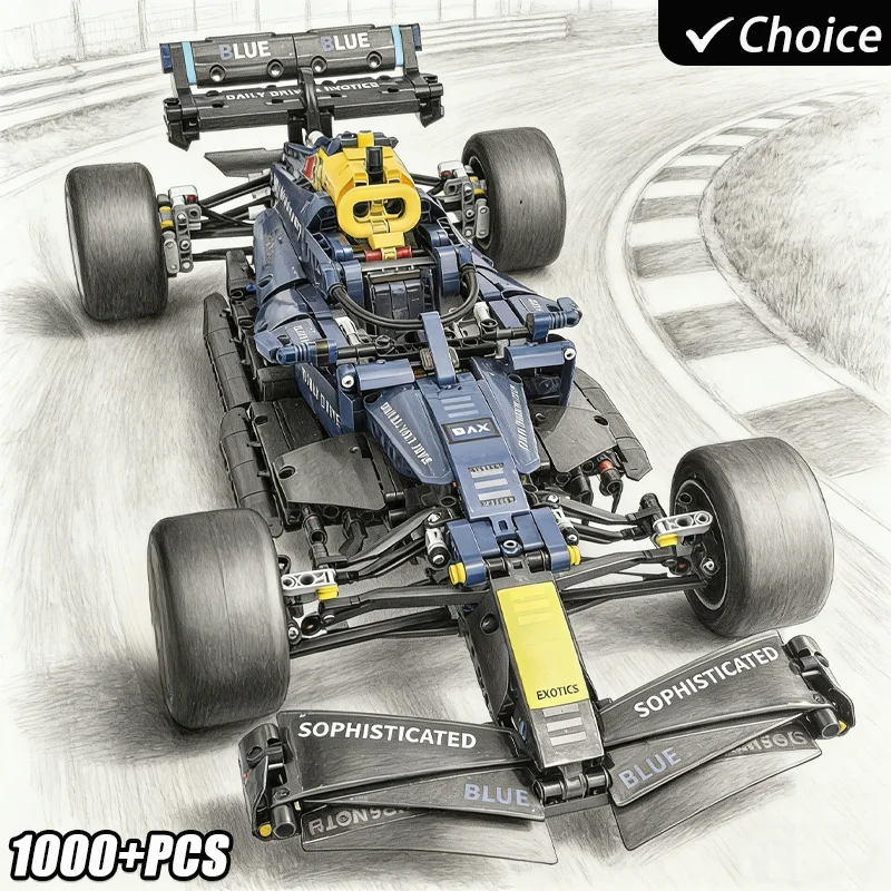 

Набор конструктора для сборки модели гоночной машины, более 1000 деталей, высокая сложность, креативные игрушки, рождественские подарки, предназначенные для детей, взрослых и коллекционеров.
