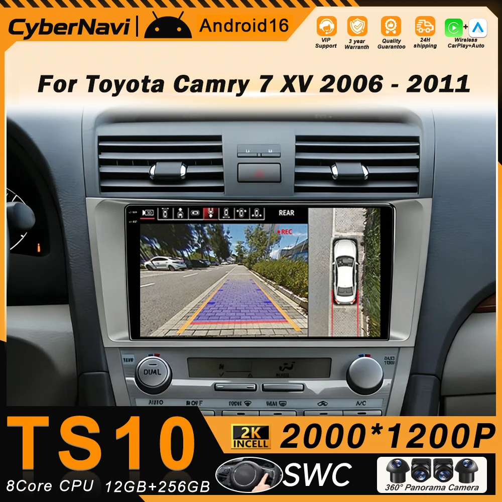 

Автомагнитола Android Carplay для Toyota Camry 7 XV 40 50 2006-2011, навигация, видео, DVD, автомагнитола, SWC, стерео, 2 Din, 4G+BT