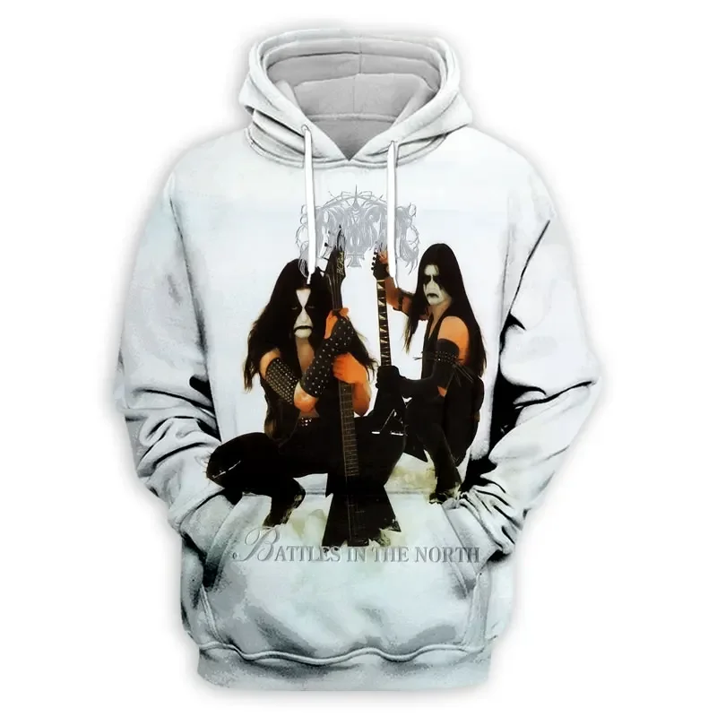 Black Metal Rock Immortal 3D Print Hoodies Men Women Fashion Casual Sweatshirts Oversized Hoodie Pullovers Tracksuit Clothing
