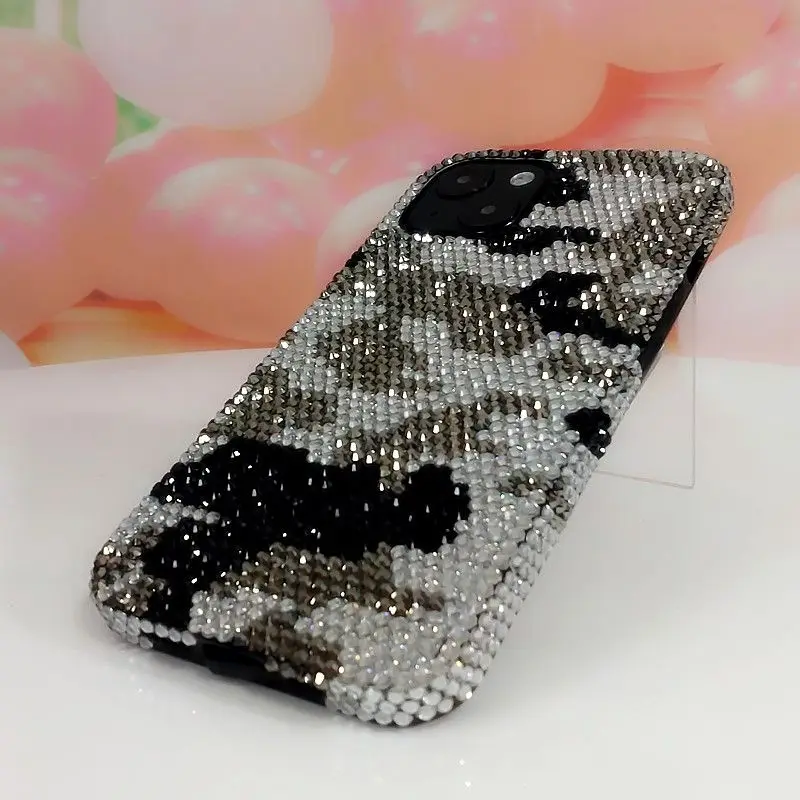 

Камуфляжный чехол для телефона с бриллиантами для Samsung Galaxy Z Fold6 S9 S10 S23ultra S24plus S22 S21 Note20, задняя крышка с защитой от падения