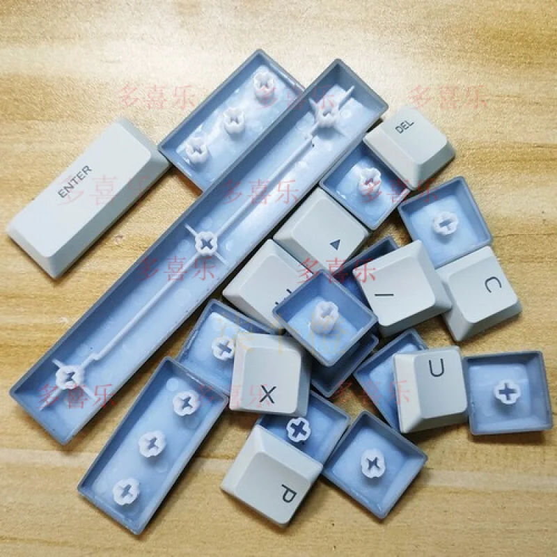 غطاء مفاتيح بديل أبيض واحد AA للوحة المفاتيح الميكانيكية Alienware AW510K